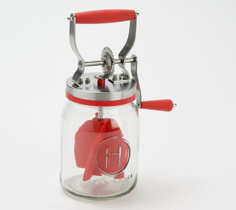 Henning Lee 32oz Manual Glass Butter Churner Model K51628Used