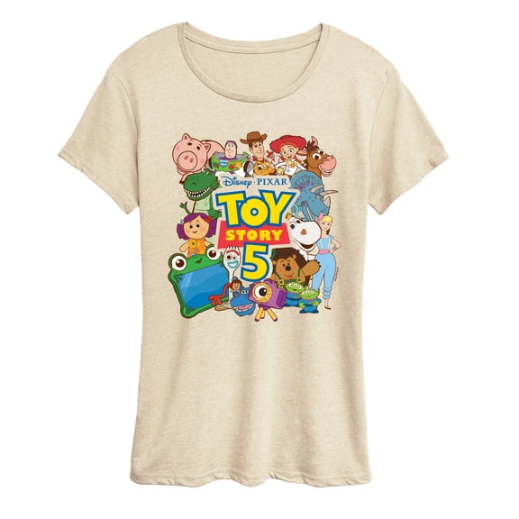Toy Story 5 - Character Collage - Women's Short Sleeve Graphic T-Shirt
