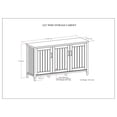 thumbnail image 3 of Simpli Home Lev SOLID WOOD 60 inch Wide Contemporary Wide Storage Cabinet in Smoky Brown, 3 of 9
