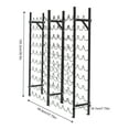 thumbnail image 5 of Large Capacity Black Floor Mount 10-Tier Wine Rack Wine Bottle Holders Stand, 5 of 21