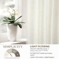 thumbnail image 5 of DriftAway Ivory Linen Curtains 63 Inches Long for Living Room Thick Semi Sheer 2 Panels Farmhouse 3 Inch Rod Pocket Back Tab Boho Rustic Light Filtering Window Drapes for Bedroom Privacy Assured, 5 of 8