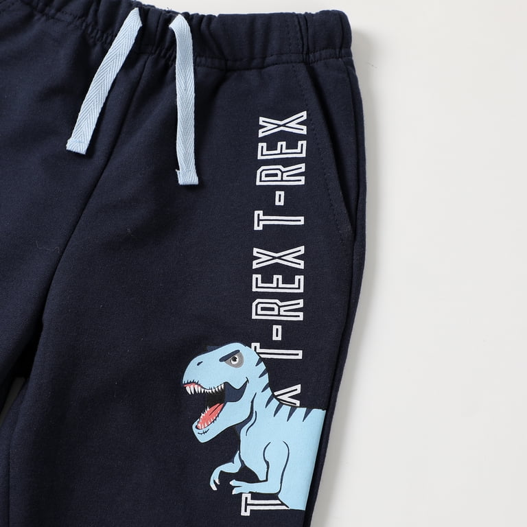 HILEELANG Toddler Boys Dinosaur Sweatshirt & Jogger Set photo 4