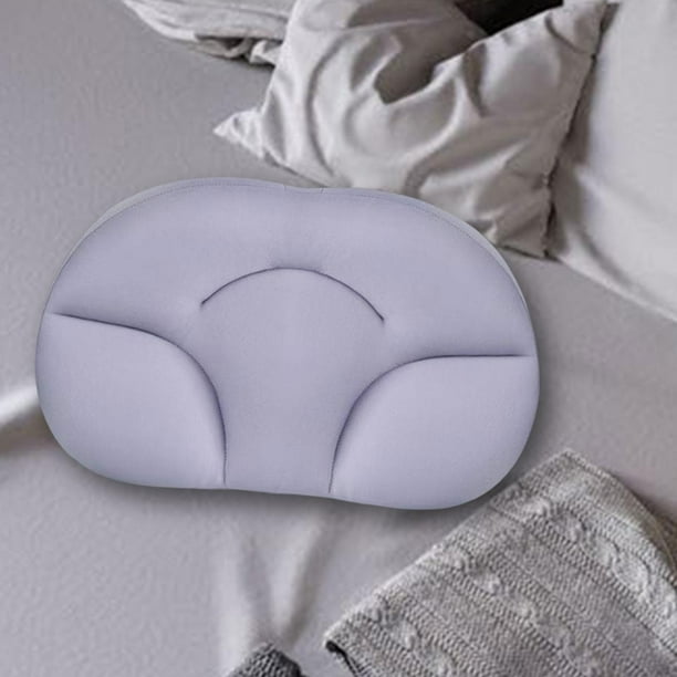 Almohada de cuello redondo almohada de apoyo para la espalda lavable almohada ergonomica para dormir para aviones gris claro Soledad respaldo de la cama Bodega Aurrera en linea