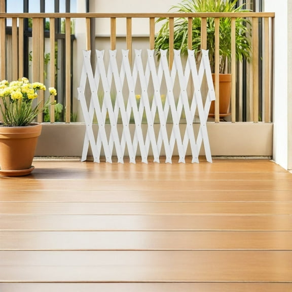 Niceauty Expandable White Wooden Lattice Panel Trellis Wall for Climbing Plants