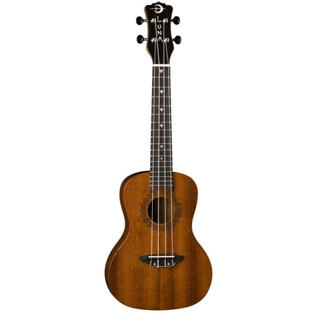 Luna 4-String Uke Vintage Mahogany Concert Pack - Satin Natural (UKE VMC PACK)