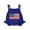 Blue, variant on BemeyourBBs Newborn Baby Girl Boy 4th of July Outfit Independent Day Patriot Clothes Knit Sweater Romper Overalls Flag Sleeveless Bodysuit Jumpsuit Infant Baby Girl Boy Summer Clothes