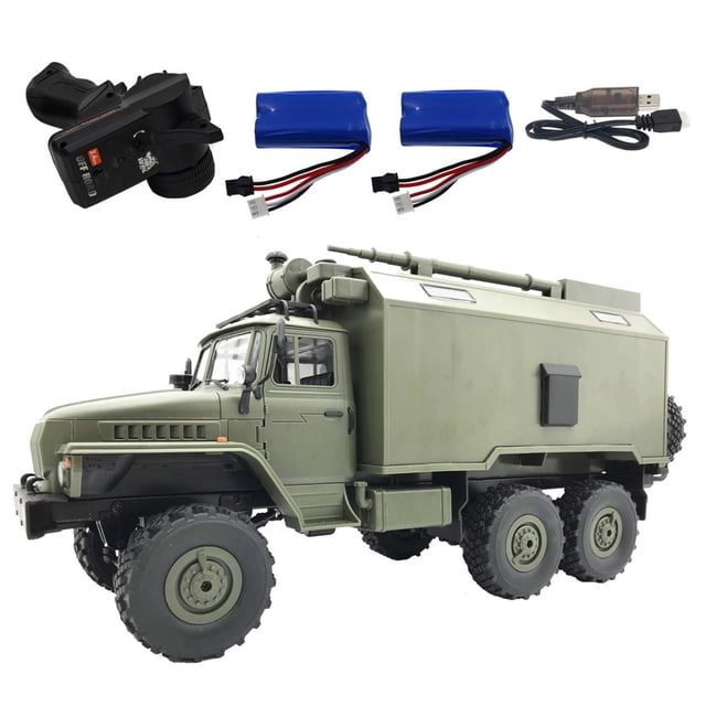Bewildely 6 uds camión militar RC coche 6WD juguetes para niños adultos 1/16 6WD RC camión vehículo WPL B36 Kits de construcción modelo TYPE1