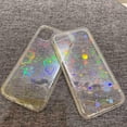 thumbnail image 4 of ORUYROP Compatible with iPhone 11 Case, Clear Laser Glitter Bling Flower Soft & Flexible TPU and Hard PC Shockproof Cover Women Girls Flower Pattern Phone Case (Rainbow Flower/Clear), 4 of 7