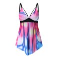thumbnail image 6 of Fanxing Juniors Tankinis Swimsuits Tops with Padded Bra Tummy Control Bathing Suits Loose Tunics Swimwear Juniors Swimsuits, 6 of 8