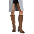 thumbnail image 5 of LuckLilac Women Knee High Boots Wide Calf Fashion Dress Shoes Chunky Heel Casual Work, 5 of 7