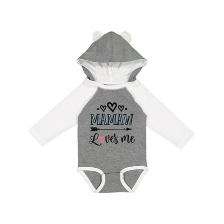 

Inktastic Mamaw Loves Me Grandchild Gift Gift Baby Girl Long Sleeve Bodysuit