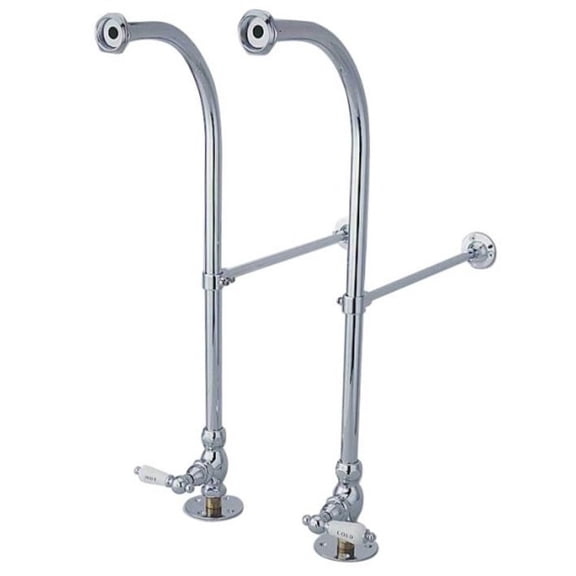 Elements Of Design Ds451hcl Rigid Freestanding Supply Lines - Chrome