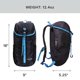 thumbnail image 2 of Mochila de Senderismo Diaria Tezos Juniper 16L con Funda para Hidratación Azul, 2 of 6