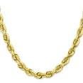 thumbnail image 2 of 10K Yellow Gold Rope Chain Styles Necklace 7 mm Diamond-cut 24 inch, 2 of 4