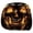 Flaming Fire Skull Printed Head Rest Protector#3, variant on Funny Creepy Flaming Fire Skull Car Headrest Cover, Stretch Elastic Universal Auto Head Rest Protector, Halloween Prank Decorative Headrest Sleeve