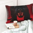 thumbnail image 4 of Kdxio Cotton Pillow Cases 14"x20" Pillowcases,Soft and Breathable Bedroom Pillow Cases-Black Panther Red Background-No Pillow Core, 4 of 5