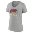 thumbnail image 2 of Women's Gray Minnesota Golden Gophers Victory Script Team V-Neck T-Shirt, 2 of 3