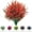 Orange Red, variant on Sinhoon 8 Bundles Artificial Flowers Fake Outdoor Plants Faux UV Resistant Lavender Flower Plastic Shrubs Indoor Outside Decorations (White)