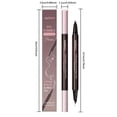 thumbnail image 5 of Eyebrow Pen - Waterproof Microblading Pencil, 2-in-1 Dual-Ended Brow Makeup Pen, 4-Fork Tip Curved Brush, Natural Hair-Like Brows, Long-Lasting Smudge Proof, Precise Eyebrow Tool for Women, 5 of 9
