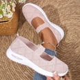 thumbnail image 4 of Womens Slip on Shoes Casual Breathable Loafers with Arch Support Soft Sole Non Slip Casual Daily Breathable Sneakers Pink Size 9, 4 of 6