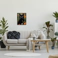 thumbnail image 3 of Stupell Industries Black Cat Garden Flowers Animals & Insects Painting Black Framed Art Print Wall Art, 16 x 20, 3 of 9
