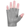 thumbnail image 4 of Genuine Leather Half Finger Driving Gloves With Knuckle Holes For Men, 4 of 5