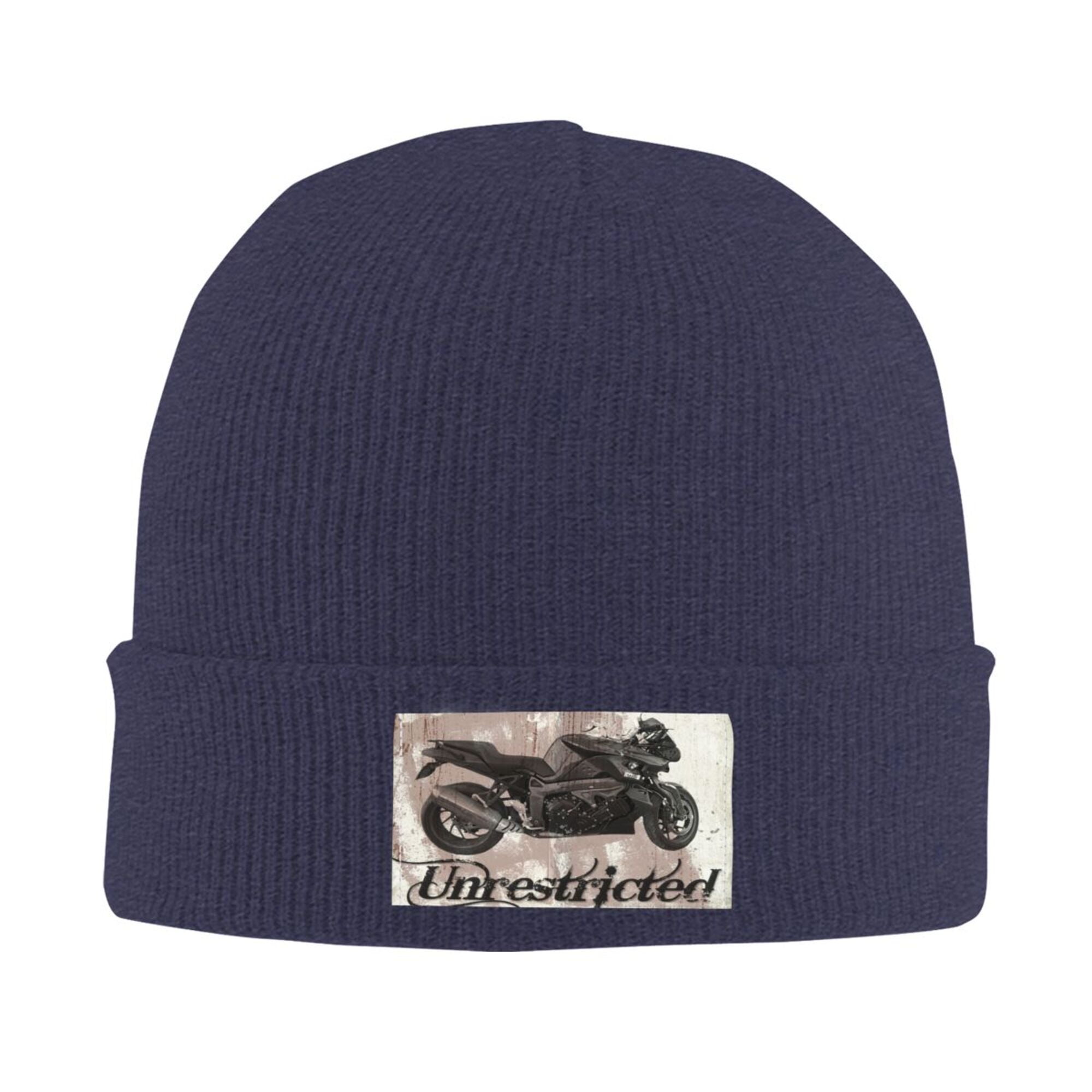 ZICANCN Knit Beanie Hat-Motorbike Grunge Bike Design Winter Cap