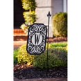thumbnail image 2 of Evergreen Applique Garden Flag - Filigree Monogram S, 2 of 6
