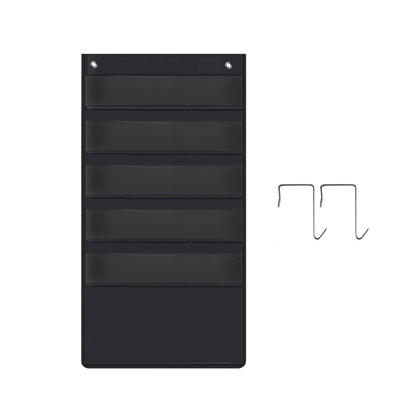 Hesroicy File Holder Wall Hanging Organizer with Hooks, Vertical Storage, Large Capacity, and