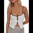 thumbnail image 2 of Top Corto con Tirantes Finos y Espalda Descubierta para Mujer, con Lazo en la Parte Delantera, para Salir de Verano XL, 2 of 8