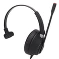 thumbnail image 4 of Auriculares telefónicos Diadema Suave con Doble Conector de 35 mm X6S PC MV Auriculares livianos para PC para Servicio al Cliente para teleconferencias para telemercadeo para el, 4 of 8