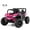 Pink, variant on Costway 12V Kids Ride on Truck with Parental Remote 3 Speeds & Reverse Forward Function White