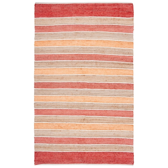 SAFAVIEH Striped Kilim Christiana Striped Area Rug, Rust/Red, 6' x 9'
