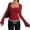 #202-Red, variant on Womens Long Sleeve Square Neck Blouses Casual Sheer Mesh Insert Tops Hollow Out Patchwork See Through Shirts for Night Out 1-Pack Gift