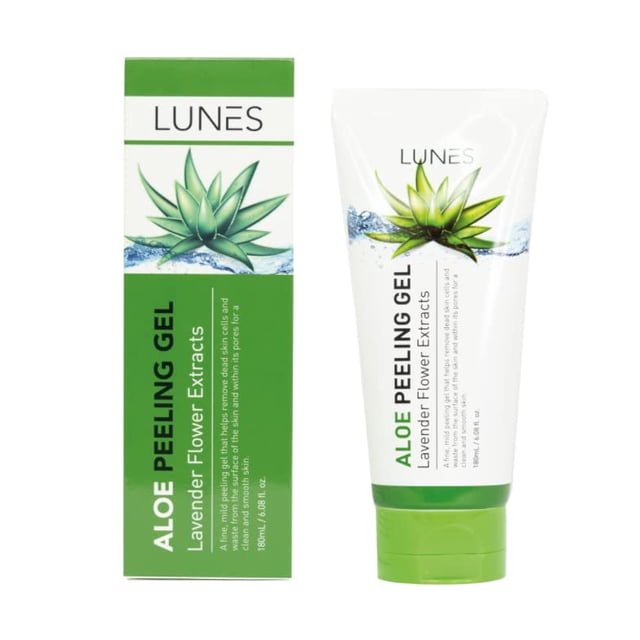 ¡Gel exfoliante de aloe LUNES! Una solución exfoliante suave y limpieza profunda 180 ml/ 6,08 fl. Onz. Productos coreanos