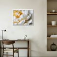 thumbnail image 2 of Peony Flower Canva Wall Art Modern Floral Picture Poster Print Abstract White Blossom Artwork for Bedroom Bathroom Kitchen Dining Room Home Decor 16×12inch, 2 of 4