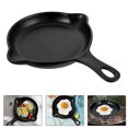 thumbnail image 3 of Miangastore Japanese Style Ceramic Baking Pan Decorative Bakeware Round Breakfast Pan with Handle, 3 of 9