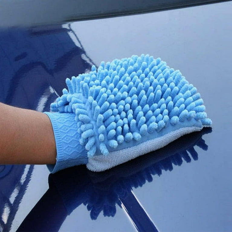 Car Wash Mitt,Highly Absorbent Car Detailing Mitts | Wash Cloth Dust Gloves  for Cleaning Car Body, Windscreen, Side, Tiles, Ceramics