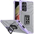 thumbnail image 1 of Étui Antichoc pour Samsung Galaxy S22 Ultra [Protection de Qualité Militaire] [Cadre Pare-Chocs en TPU Souple] [Dossier Rigide Transparent] Samsung S22 Ultra Support Robuste avec Support Anneau Magnétique, 1 of 5