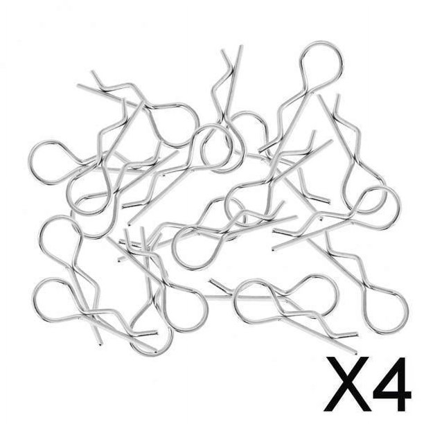 Paquete de 4 Pasadores de Chaveta para Carrocería, Clips de Carcasa para Coche RC, Accesorios Esenciales, 20 Unidades 4 piezas