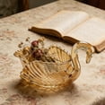 thumbnail image 5 of Crystal Swan Decorative Bowl, Festive Table Centerpiece for Candy and Fruit, Elegant Gift for Housewarming and Holiday Dining Table Decorations, 5 of 6