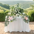 thumbnail image 6 of Gmogad Wedding Floral Arrangement 2-Pack - Realistic Fake Flowers for Aisle Archway Table Decor - DIY Wedding Reception Garden Party Decoration No Fade Easy Setup, 6 of 6