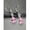 Pink, variant on Cubic Zirconia Teardrop Dangle Earrings Silver-2 Lever-Back