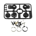 thumbnail image 1 of Accesorios Portátiles de Ahorro de Servo con Tornillos, Piezas de Mejora Del Brazo de Dirección para Modelo de Escala 1:10, Coche, Camión, J Negro Hugo Ahorrador de servo, 1 of 7