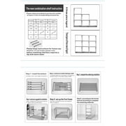 IVV 9-Cube Storage Organizer, DIY Storage Shelf, Open Bookshelf, Black