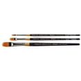 thumbnail image 3 of Kingart Original Gold, 9520 Filbert Rake Series Premium Golden Taklon Artist Brushes, 3/Set, All Ages, 3 of 6