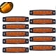 thumbnail image 1 of 10 Pack 6 Led 9.7cm Trailer Turn Signal Lights For Trucks Amber Marker Lights Truck Cab Rear Marker Lights (amber), 1 of 5
