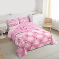 thumbnail image 3 of Manfei Personalized Initial B 3 Pieces Queen Comforter Set,Dreamy Pprincess Ultra Soft Bedding Sets,Bow Tie Butterfly Bedding Comforter Set,Bling Glitter Room Decor,Reversible, 3 of 8