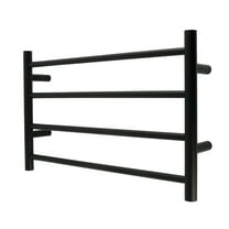 Kingston Brass DTM24164MB Gallant 24" x 16" Stainless Steel Wall Mount 4-Tier Towel Rack, Matte Black