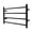 Black, variant on Kingston Brass DTM24164BB Gallant 24" x 16" Stainless Steel Wall Mount 4-Tier Towel Rack, Brushed Brass